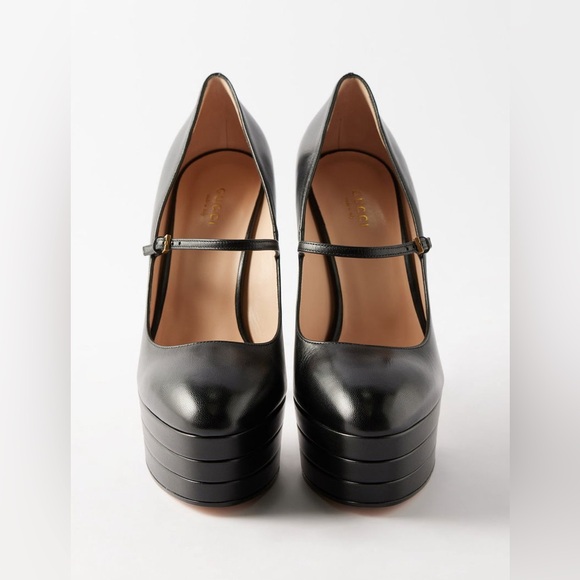 GUCCI Leather Platform Pumps - Picture 4 of 11